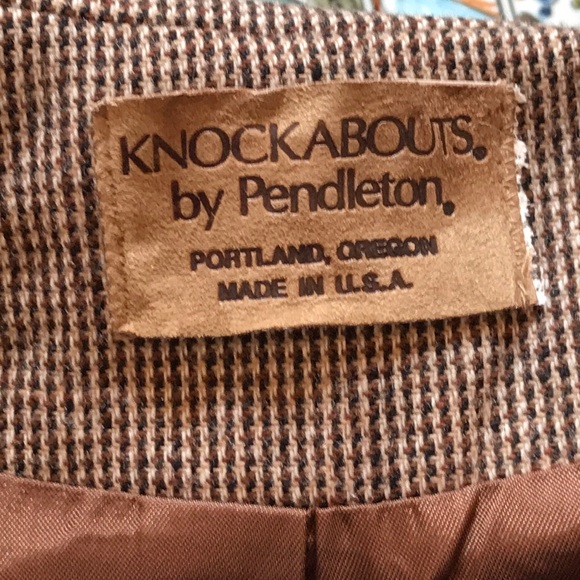 PENDLETON KNOCKABOUTS JACKET & SKORT LUXURY VINTAGE VIRGIN WOOL SZ M LIKE NEW - Picture 8 of 8